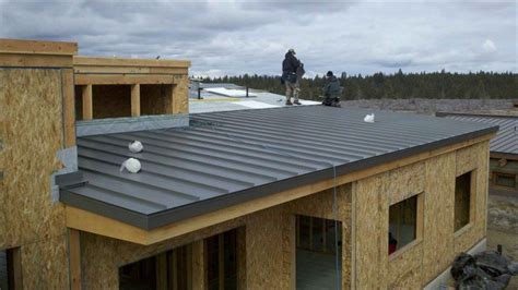 flat metal roof sheets|standing seam metal flat roof.